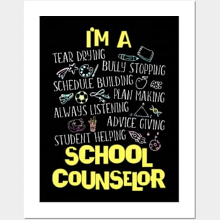 Im A School Counselor Back To School Counselor Posters and Art